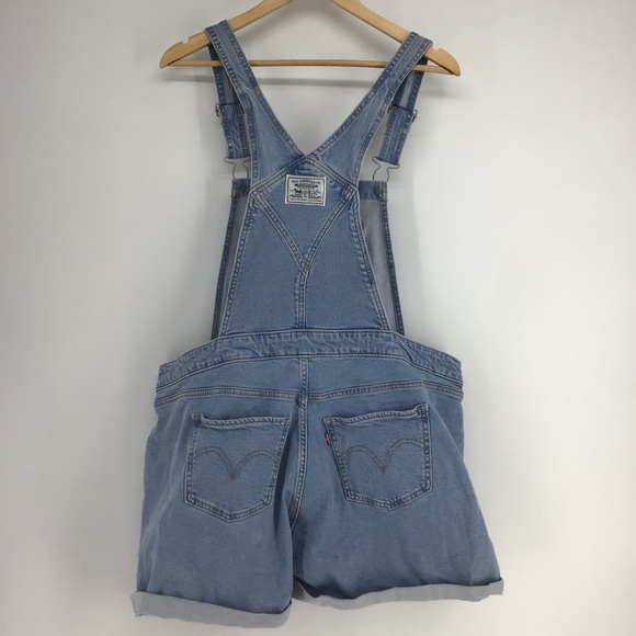 Levi's Vintage Shortall Light Wash Denim Overalls - Picture 2 of 3